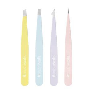 Brush Works HD 4 Piece Combination Tweezer Set