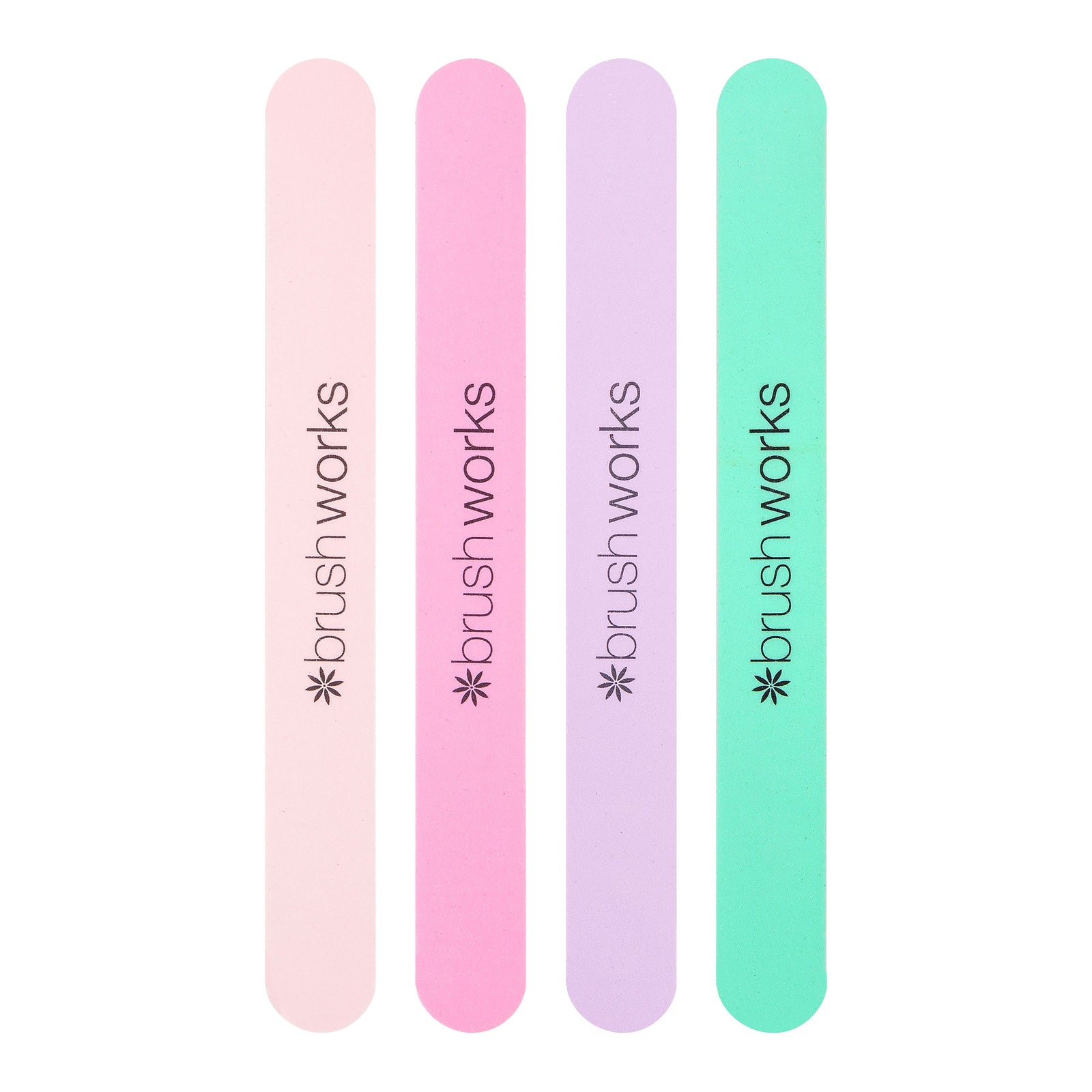 Brush Works Pastel Coloured Nail Files 4stk