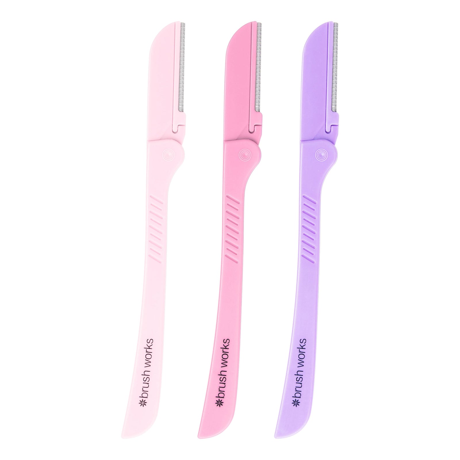 Brush Works Precision Eyebrow Razor Mixed 3stk