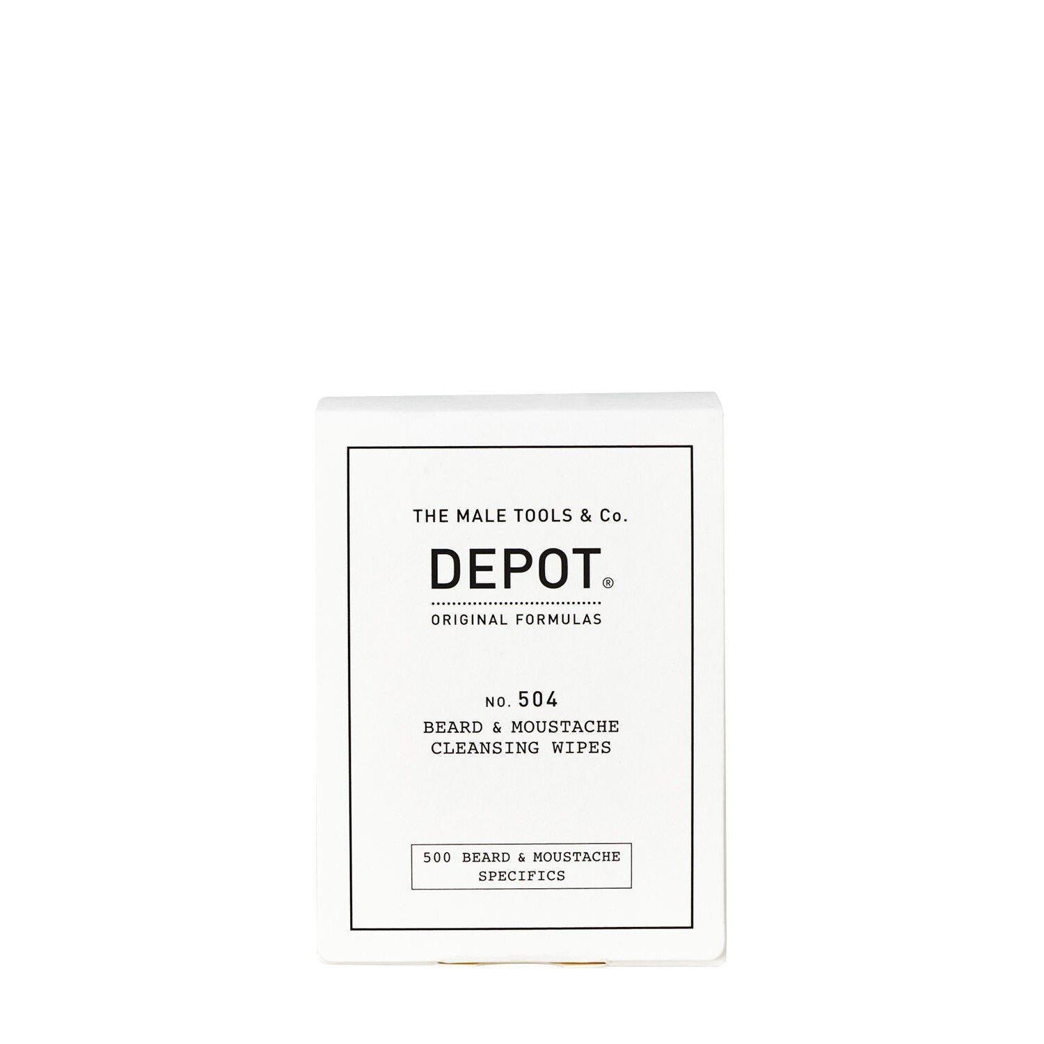 Depot no.504 Beard & Moustache Cleansing Wipes