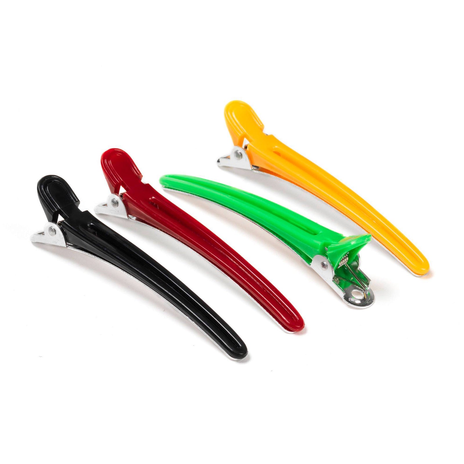 Hárklemmur Litaðar og Járn 12 Stk