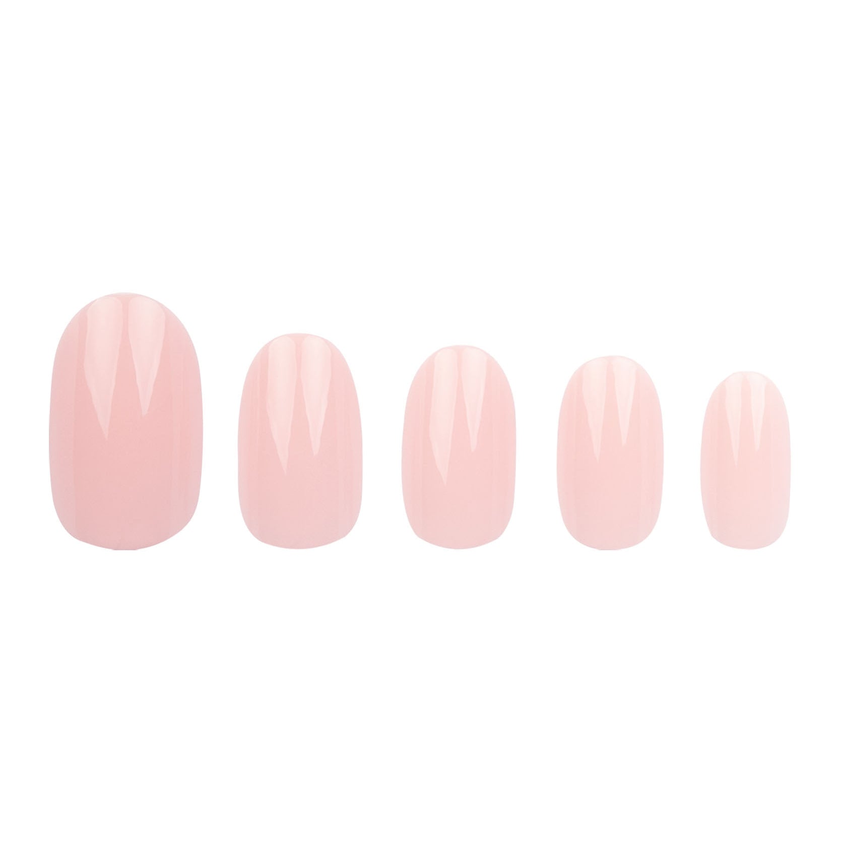 Invogue Baby Pink Oval Nails 24stk