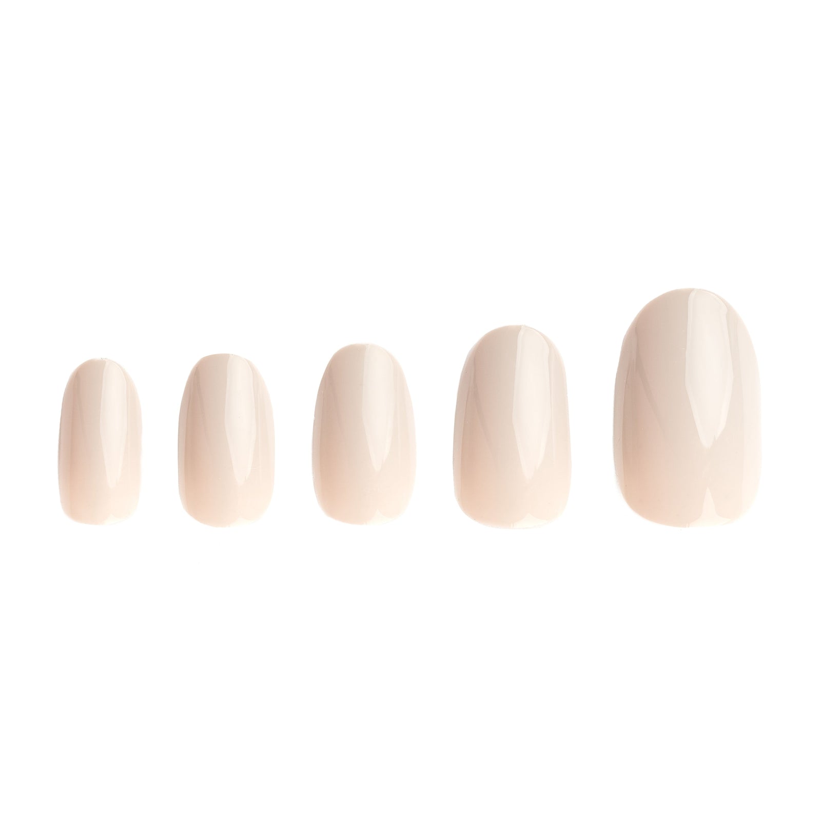 Invogue Classic Nude Oval Nails 24stk
