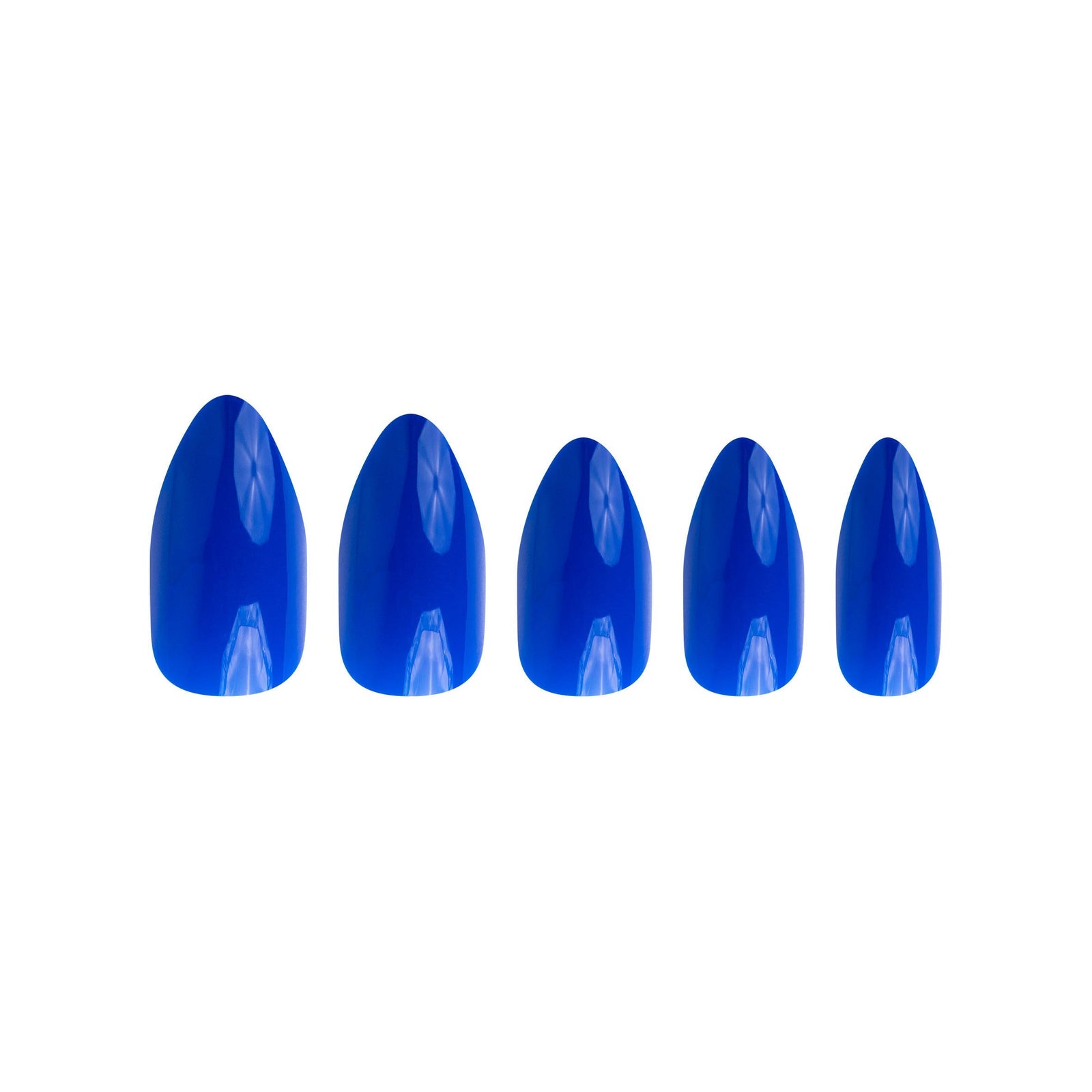 Invogue Electric Blue Oval Nails 24stk