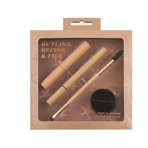 Kara Beauty Outline Fill And Define Eyebrow Set