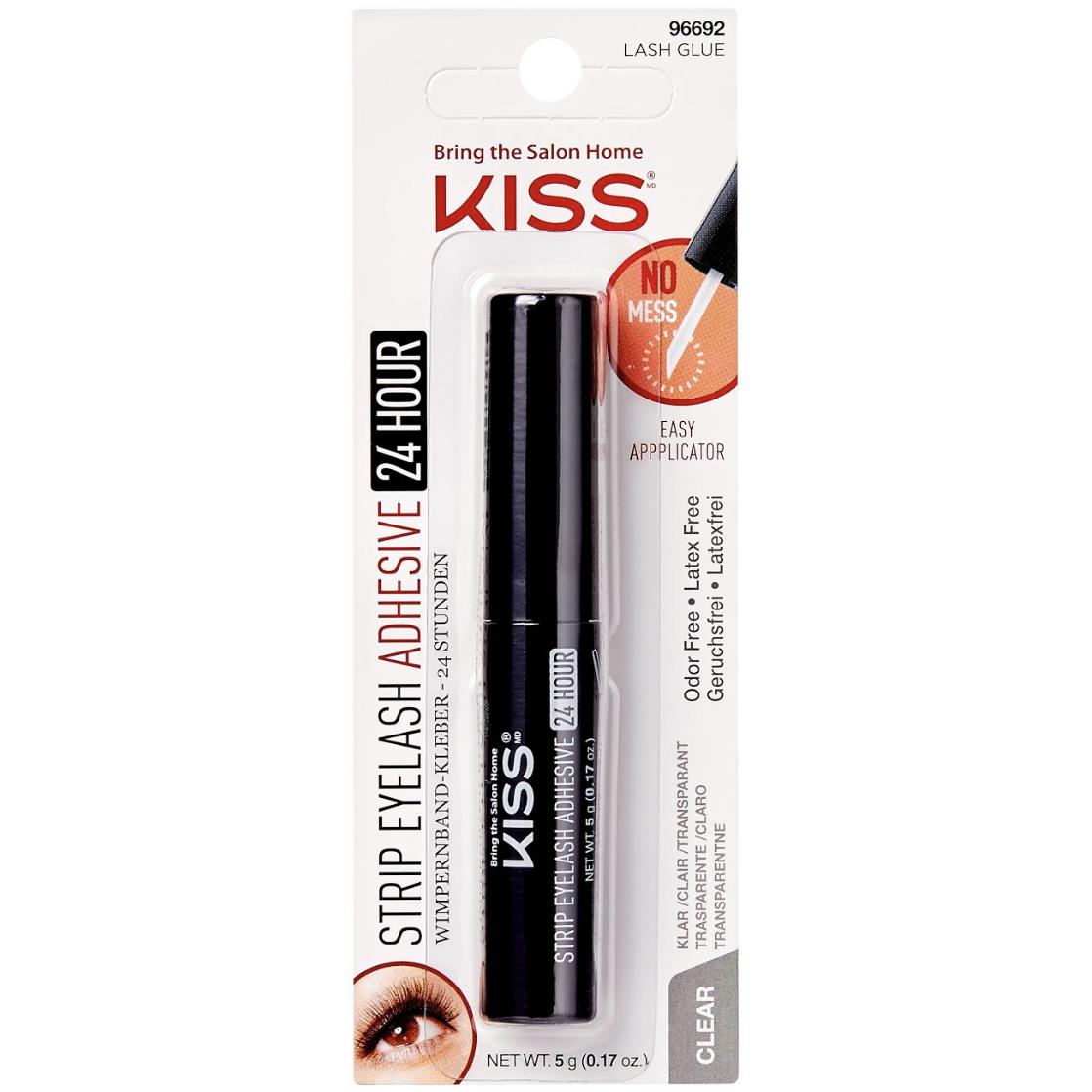 Kiss Strip Eyelash Augnháralím Glært