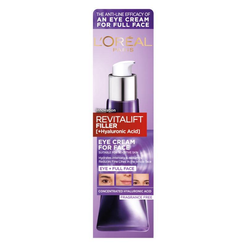L'Oréal Paris Skincare Revitalift Filler Eye Cream For Face 30ml
