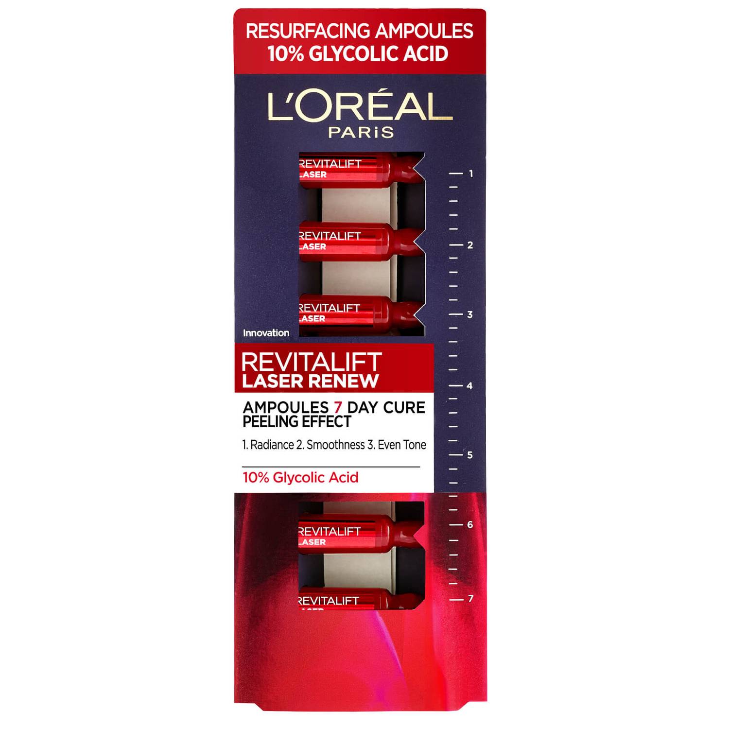 L'Oréal Paris Skincare Revitalift Laser Glycolic Acid Ampoules 7x1ml