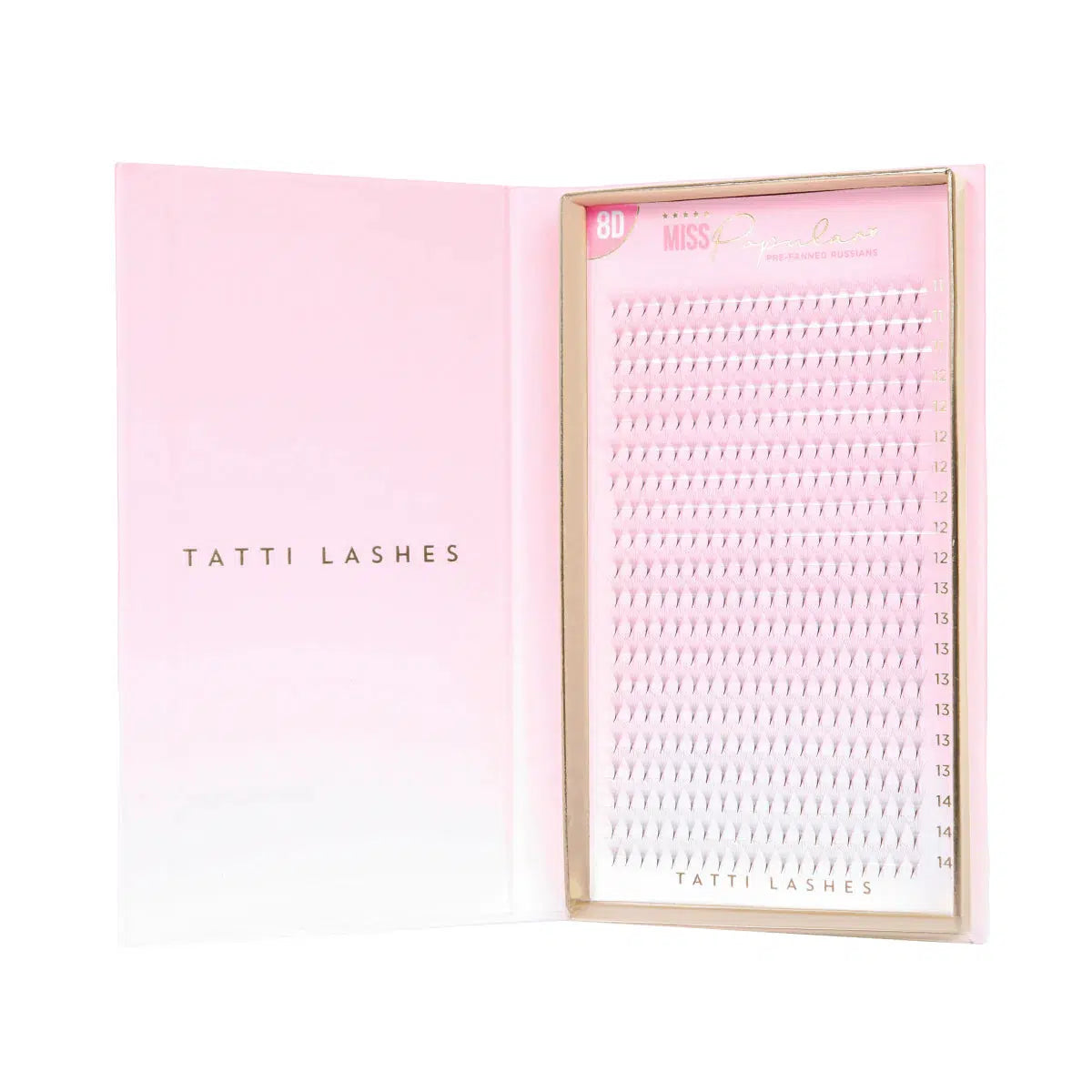 Tatti Lashes 8D D-curl & C-curl XL Tray