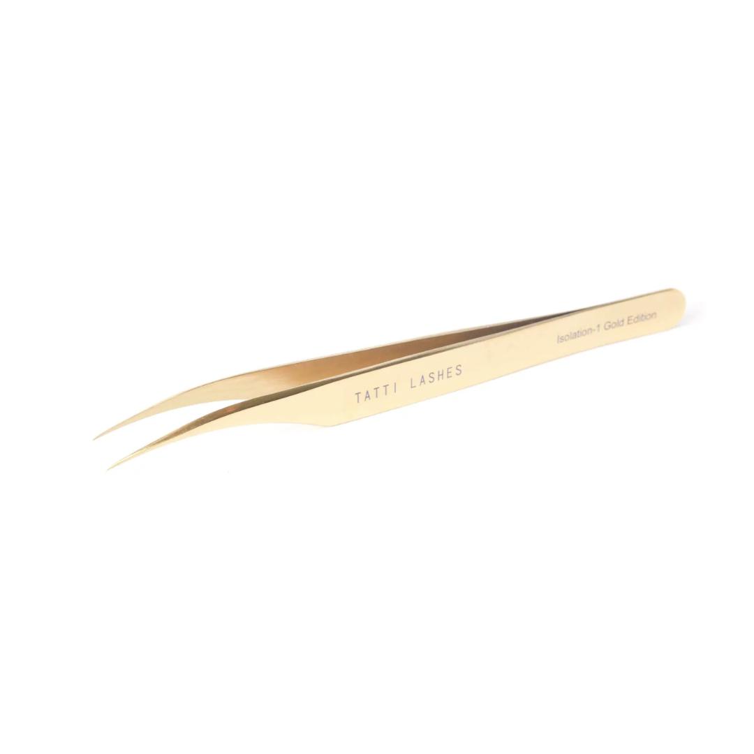 Tatti Lashes Isolation 1 Gold Edition Tweezers